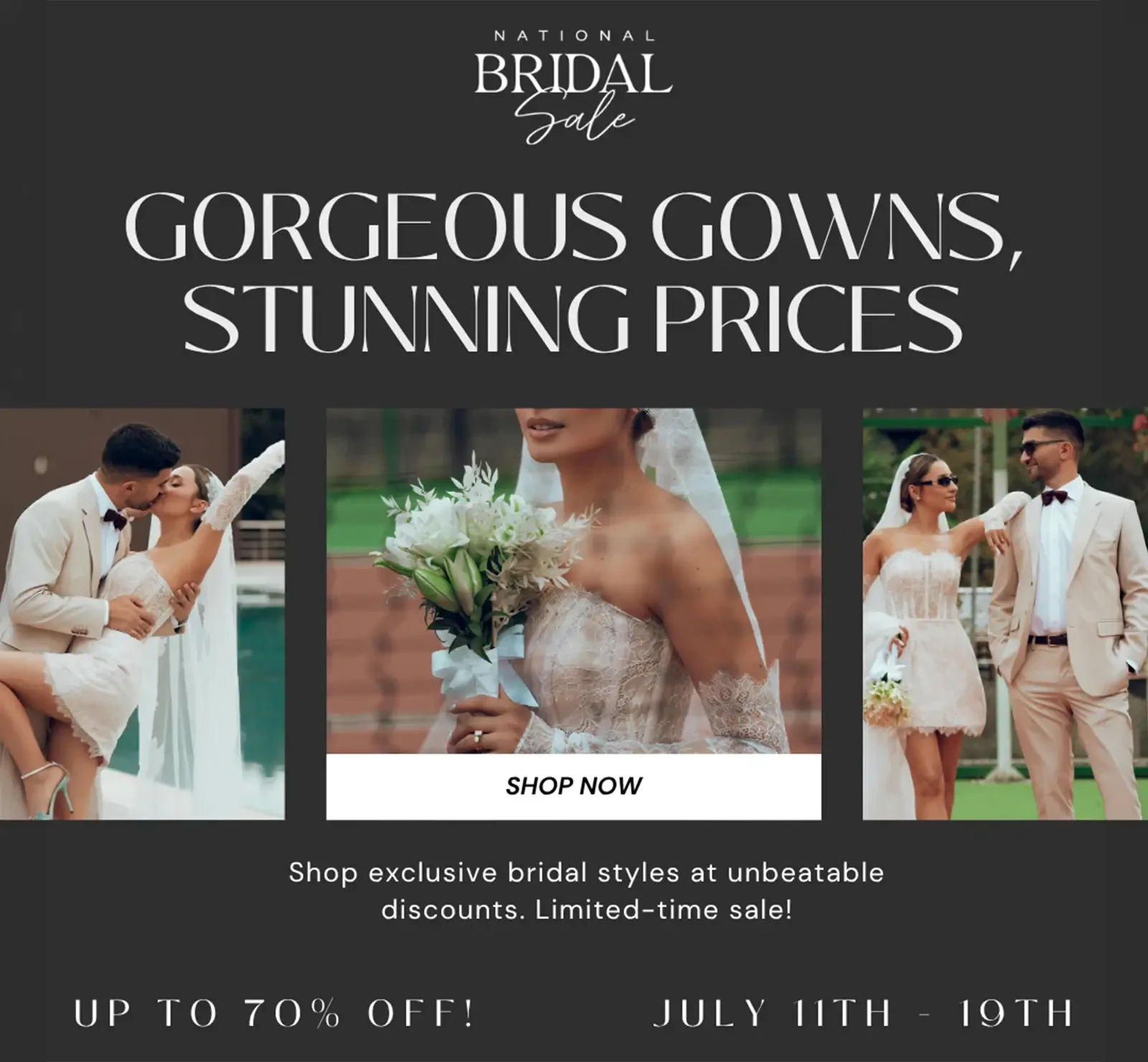 National Bridal Sale Main Image