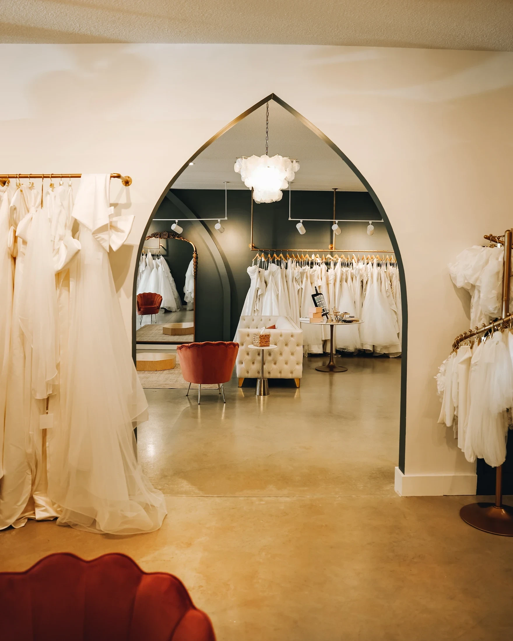 Models wearing a white dresses. Mobile image