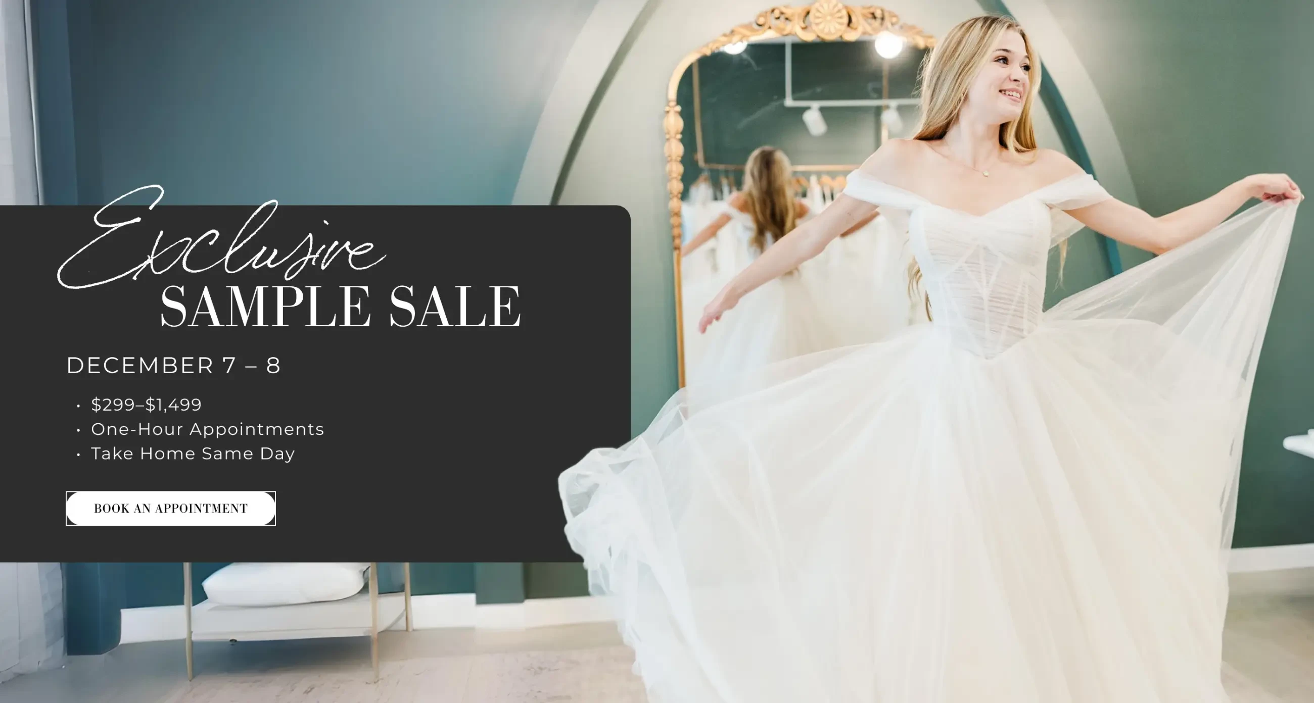 Exclusive Sample Sale Desktop Banner