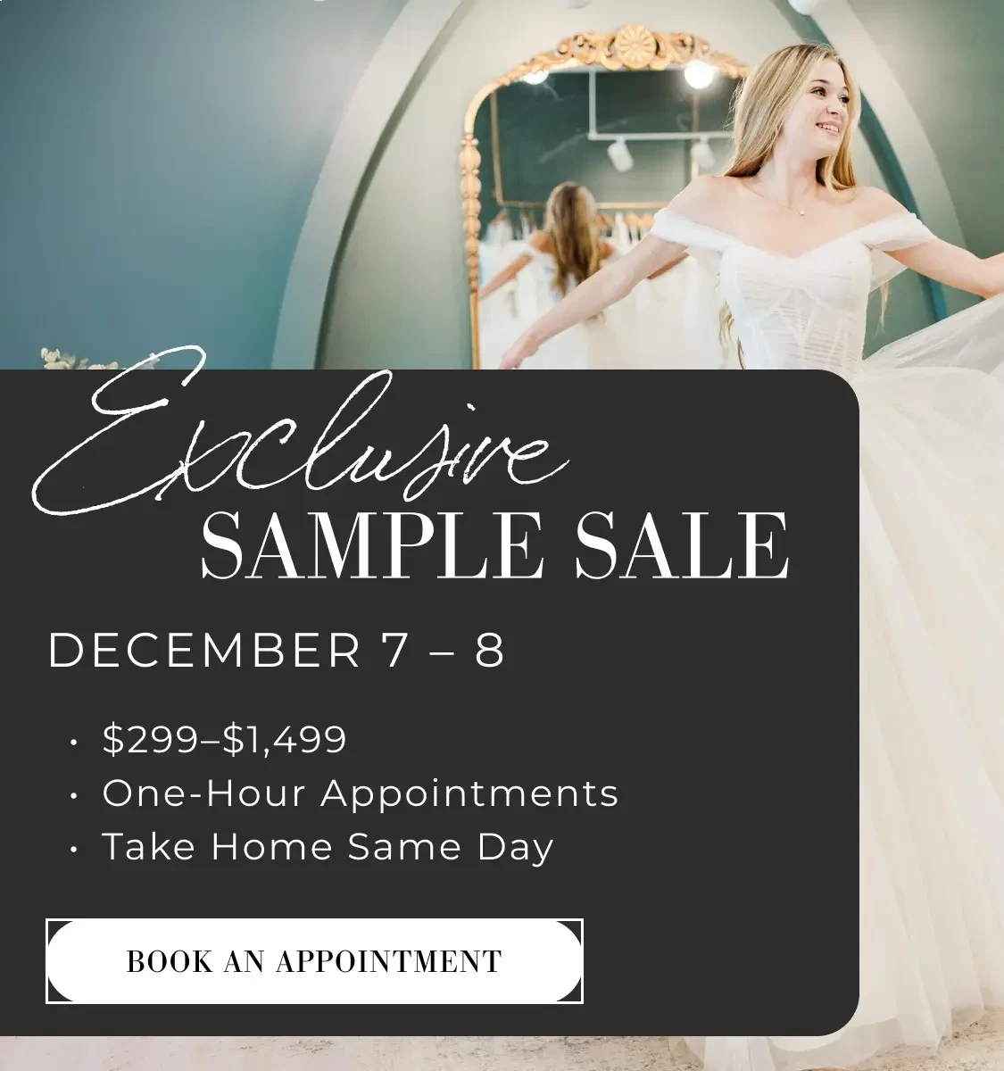 Exclusive Sample Sale Mobile Banner