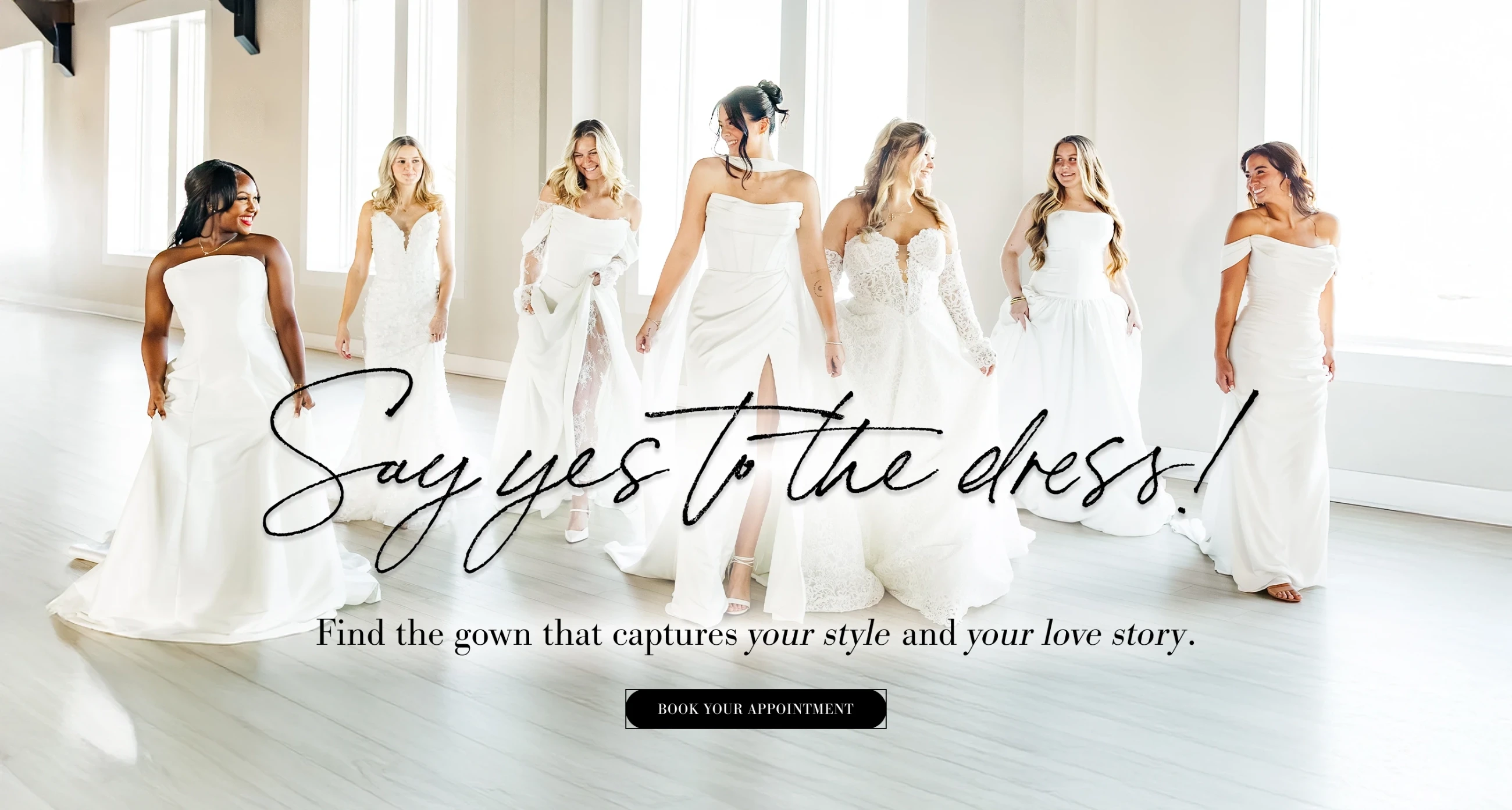 Say yes to the dress banner