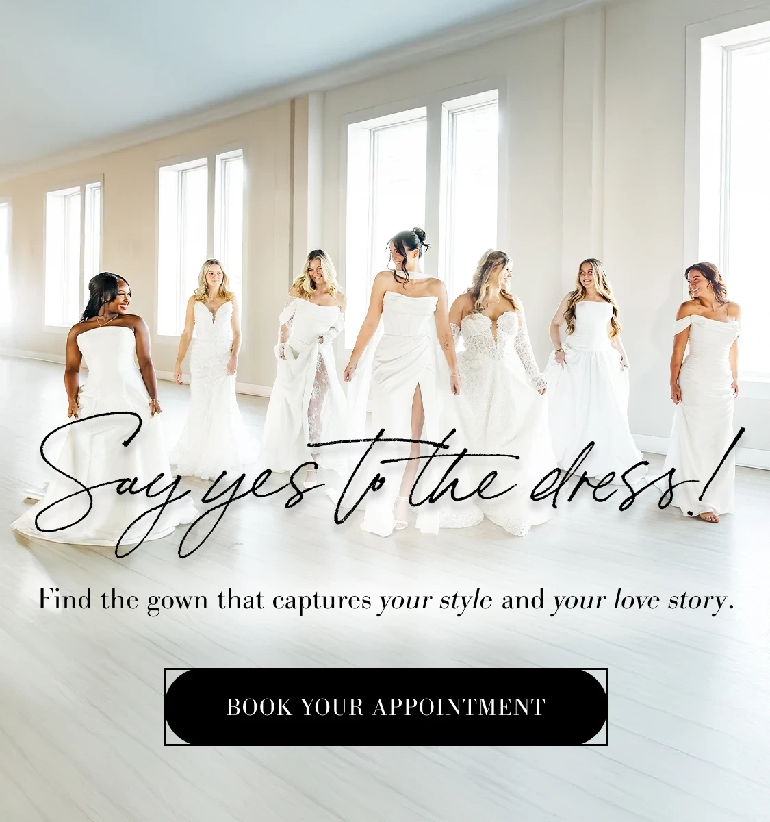 Say yes to the dress banner