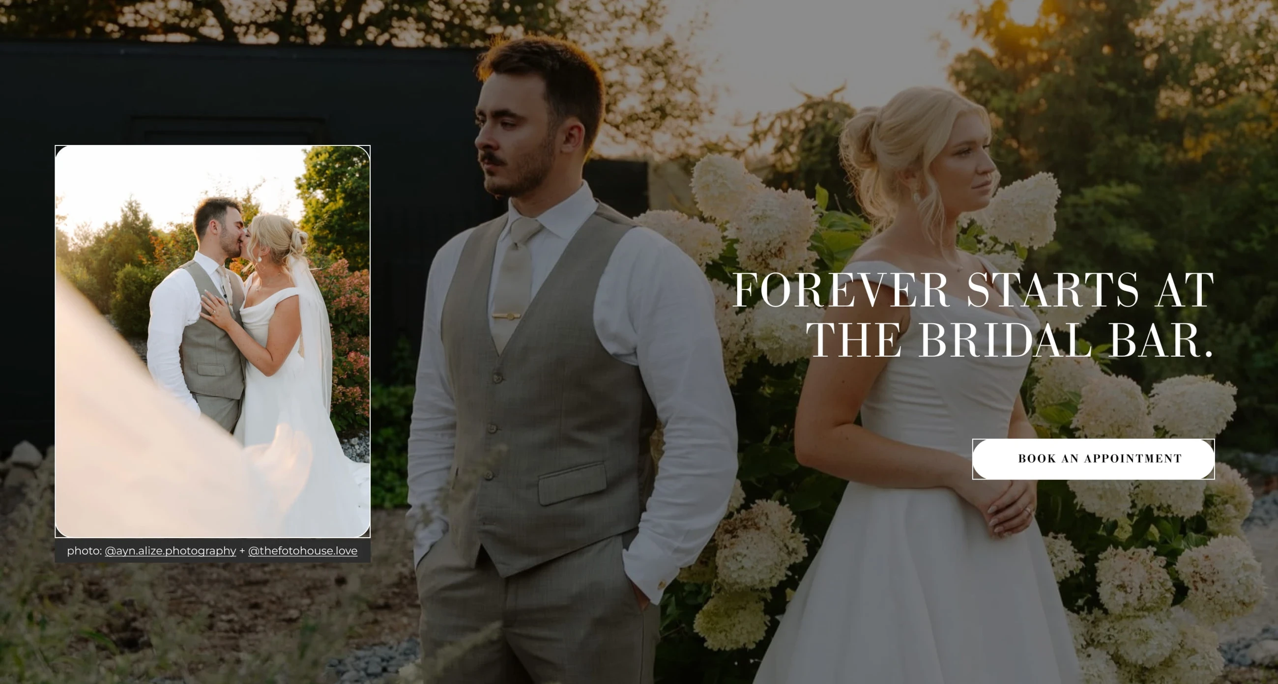 Real bride and groom image desktop banner