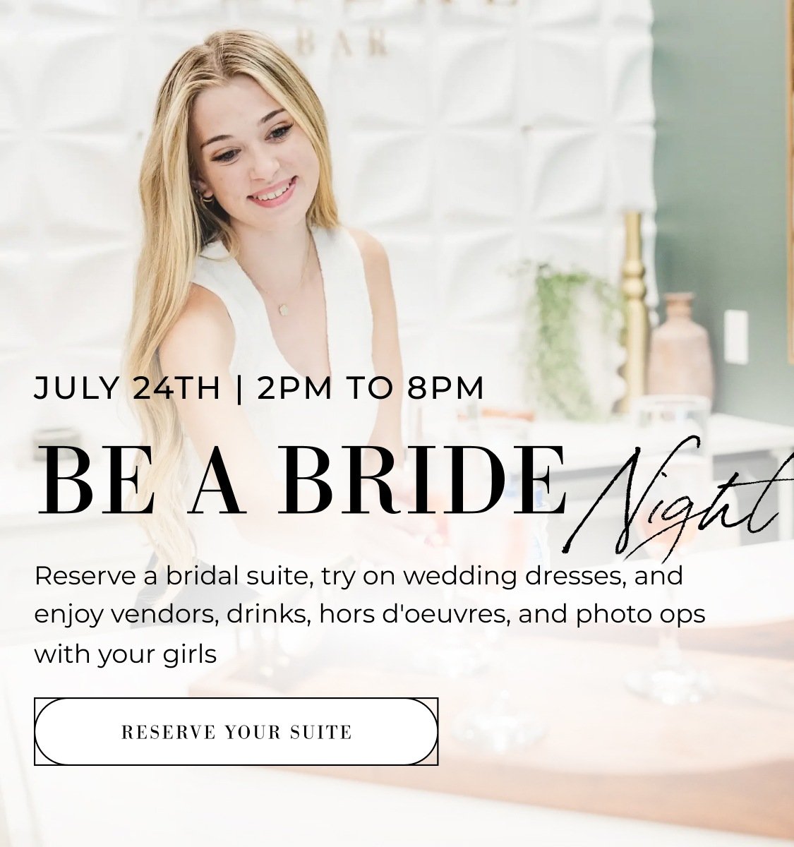 be a bride event banner 2026